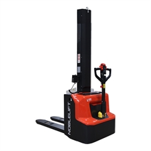 Lithium Electric Straddle Stacker with Initial Lift and Automatic Leveling 1200 kg - 