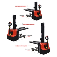 Lithium Electric Straddle Stacker with Initial Lift and Automatic Leveling 1200 kg - 