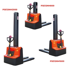 Lithium electric stacker with beam mast 1200 kg - 