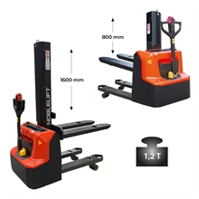 Lithium electric stacker with beam mast 1200 kg - 