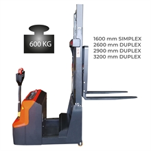 Counterbalanced Electrical stacker with light load capacity 600 kg - 