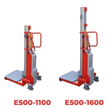Semi-electric work positioner stacker with 500 kg capacity - 