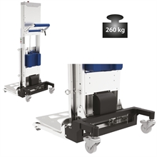 Semi-electric stacker with automatic leveling 260 kg - 
