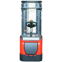 Lithium ride-on electric stacker with power steering 1200 kg - 