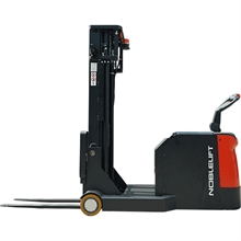 Lithium electric counterbalanced ride-on stacker 1,800 kg, lift 1,600 to 4,000 mm - 