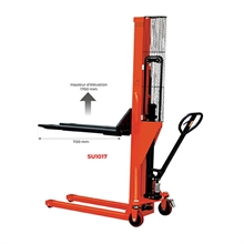 Single mast manual stacker 1000 kg - 