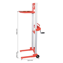 Portable manual mini stacker 80 kg - 