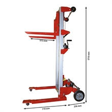 Aluminium manual stacker 181 and 227 kg - 