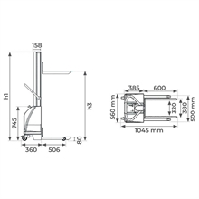 Steel or 304 stainless steel high performance semi-electric stacker 200 kg - 