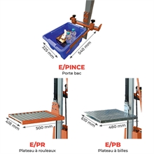 Semi-electric work positioner stacker 100 to 250 kg - 