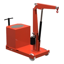 Manual drive counterbalanced crane with fixed mast 1000 kg - 