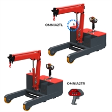 Motorized counterbalance shop crane 2000 kg up to 3 m extension - 