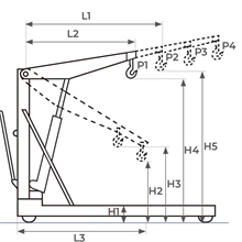 Euro shop crane 500 and 1000 kg - 