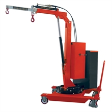 Electric lifting pivoting counterbalance shop crane 500 kg - 