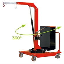 Pivoting counterbalance shop crane 500 kg - 