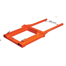 Horizontal steel drum carrier 300 kg - 