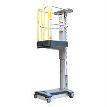 Semi-electric Mini Mast Lift with 3500 mm working height - 