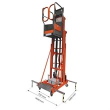 Semi-electric aluminium access platform 6 m working height - 