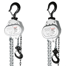 Ultra-light aluminium manual chain hoist - 