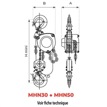 Premium manual chain hoist 500 to 10000 kg - 