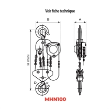 Premium manual chain hoist 500 to 10000 kg - 