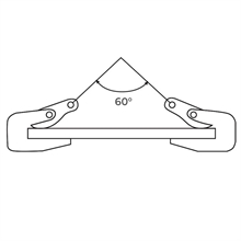 Horizontal plate clamps 1000 to 10 000 kg - 