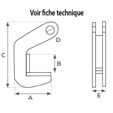 Steel or concrete pipes horizontal clamp 1500 and 3000 kg - 