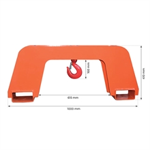 Forklift hoisting hook 4000 kg - 