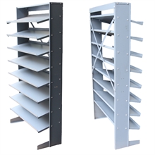 Rayonnage incliné / Étagère de picking 8 niveaux - 