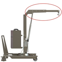 Manual stainless mechanical jib extension for SCP05M304 model - 
