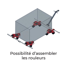 Rotating load skate 2000 and 4000 kg - 