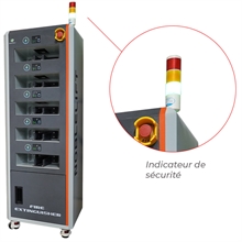 Battery charging station with 5 slots for electric pallet truck PTE15NPRO and PTE20NPRO - 