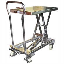 304 Stainless steel manual lift table 100 and 200 kg - 