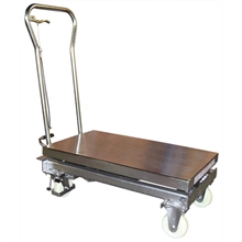 304 Stainless steel manual lift table 100 and 200 kg - 