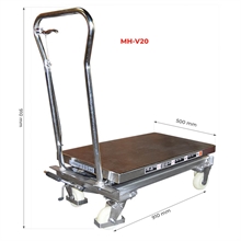 304 Stainless steel manual lift table 100 and 200 kg - 