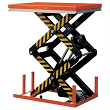 Electric double scissors lift table 1000 to 4000 kg - 