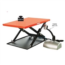Low-profile budget electric lift table 1000 kg - 
