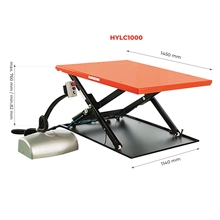 Low-profile budget electric lift table 1000 kg - 