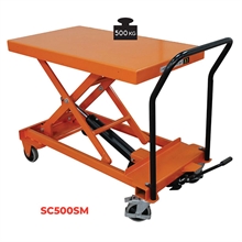 Mobile manual lift table 300 and 500 kg - 