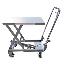 Aluminium manual lift table 100 kg - 