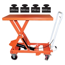 Premium manual lift table 150 to 1000 kg - 