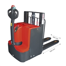 Ergonomic trans-stacker with additional lift 2000 kg - 