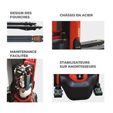 Lithium powered pallet truck 2000 kg - 