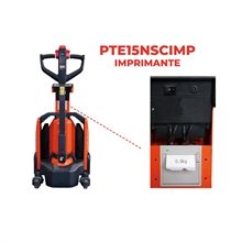 Electric pallet truck with lithium battery and weighing precision scale 1500 kg maximum load capacity - 