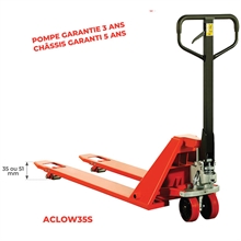 Low-profile 35 and 51 mm manual pallet truck 1000 and 1500 kg - 