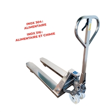 304 and 316 stainless steel premium manual pallet truck 2500 kg - 