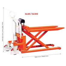 Manual skid lifter 500 and 1000 kg - 
