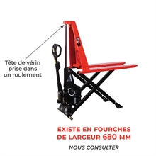 Electric scissor lift pallet truck 1000 kg - 