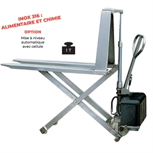 316 stainless steel electric scissor lift pallet truck 1000 kg - 