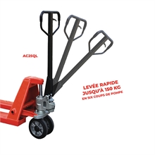 Premium quick lift manual pallet truck 2500 kg - 